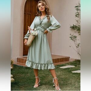 Midi dress, mint green